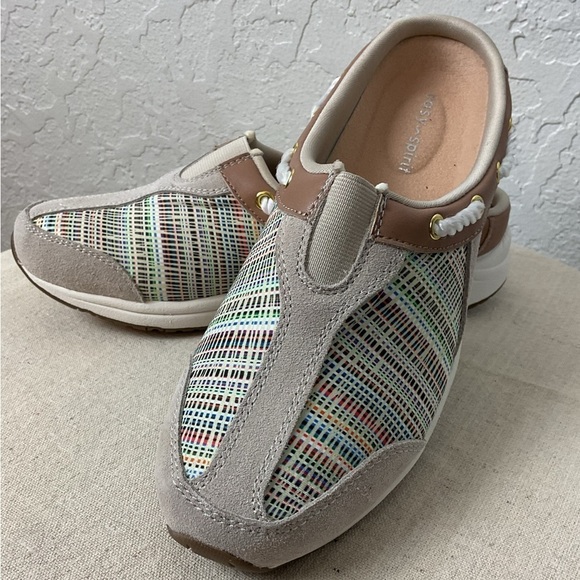 Easy Spirit Travelport Mule Sneaker Sports Clog in Natural Multi Size 6 - Picture 5 of 11